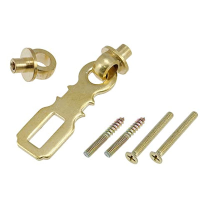 Padlock Hasp Door Clasp, Light Brass Heavy Duty Latch Lock - size: Light Brass Hasp
