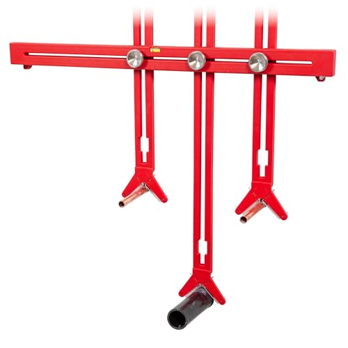 Cabinet Plumbing Jig - Adjustable Guide for Plumbing & Electrical Outlet Holes in Sink Base Cabinets and Bathroom Vanities - Made in USA