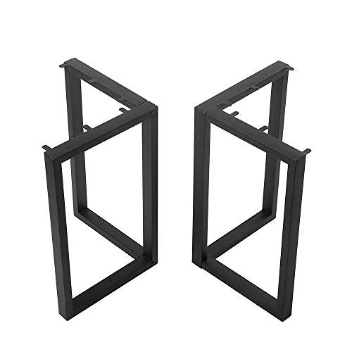 Metal Table Legs,Dining Table Legs,Black Desk Leg 28 Inch,Coffee Table Legs - size: 28 x 24 Inch