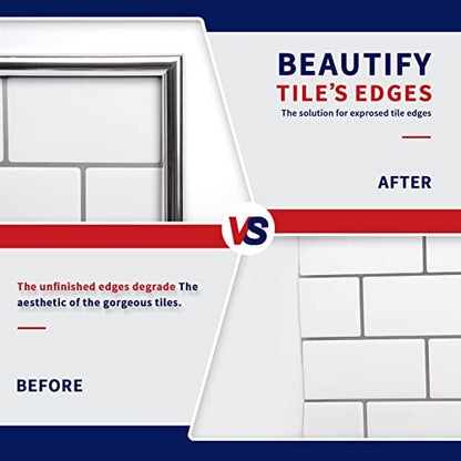 Art3dwallpanels Peel and Stick Trim, 10 Ft, Stainless Steel - color: Stainless Steel, size: 10 Feet