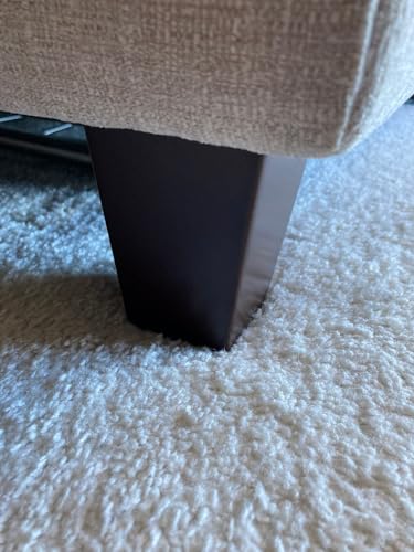 Unfinished Wood Furniture Legs 4 inch Sofa Legs Pack of 4 Square Couch Legs Mid-Century Modern Replacement Legs for Armchair Recliner Coffee Table Dresser(4" H*2.75" W) - size: 4"H*2.75"W