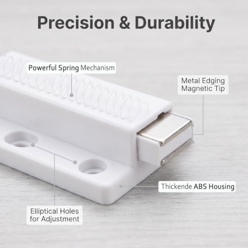 Push to Open Cabinet Hardware Magnetic Push Latch for Cabinet Drawer 2 Pack