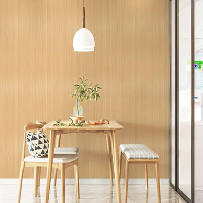 Jeweluck Light Wood Contact Paper for Cabinets Wood Wallpaper 17.7”×196.8” - color: Wood Grain, size: 17.7" x 196.8"