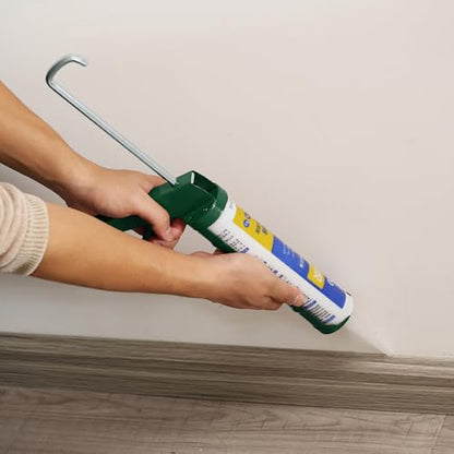 Bates- Caulking Silicone Gun, 10:1 Thrust Ratio, Hand Caulking Guns, No Drip - color: Deep Green, size: 1 Pack