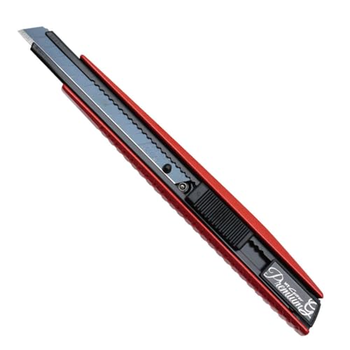 NT Cutter Premium Evolution PMG Series, Aluminum Die-Cast Grip (PMGA-EV01) - size: 9mm Standard-Duty, style: Red Aluminum Diecast Grip with Ultra Sharp Blade