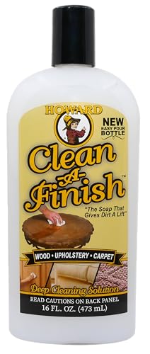 HOWARD CF0016 Clean-A-Finish Wood Cleaner and Upholstery Cleaner for Furniture, Carpet Cleaning, Stain Remover, Easy Pour Bottle, 16 Oz - style: Spray Bottle