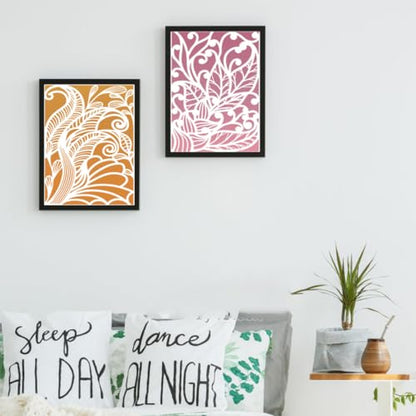 Stencils for Crafts Reusable Art Stencils for Painting Floral Stencil - style: Floral