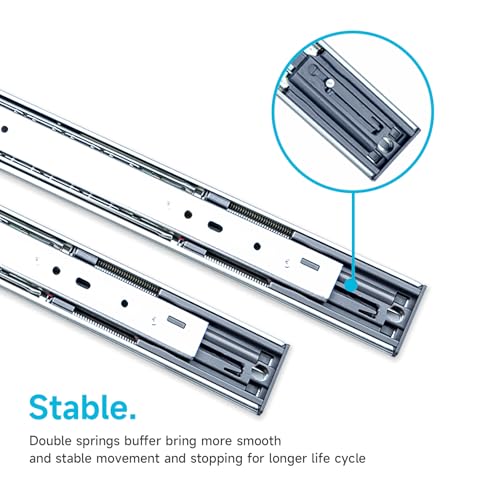 Soft Close Drawer Slides 22 Inch 10 Pairs Full Extension