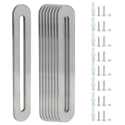 Adjustable Flat Mending Plate 110mm/4.33 Inch 8 Pcs - size: 110mm/4.33 Inch,Silver