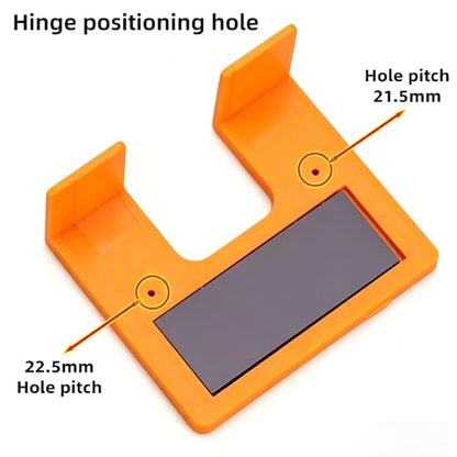 Cabinet Door Hinge Installation Locator 2 Pack, 2mm Door Seam Strong Magnetic Hinge Fixed Locator, Precision Hinge Installation Tool, Suitable for Most Cabinet Doors