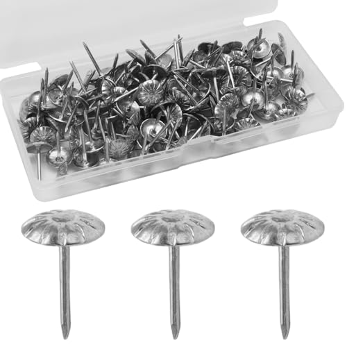 Silver Upholstery Tacks, 120PCS - color: Silver
