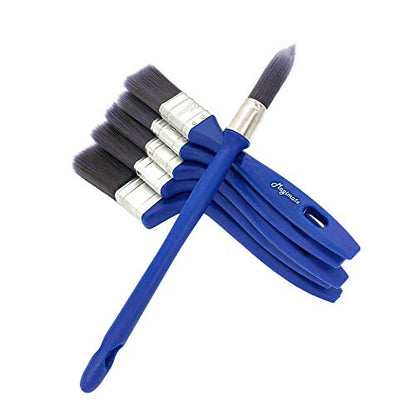Magimate Paint Brush Set, Large Flat & Small Trim Variety Brushes Pack