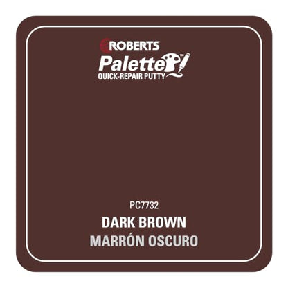Roberts Palette Quick-Repair Putty for Wood, Laminate & Vinyl - Dark Brown - color: dark brown