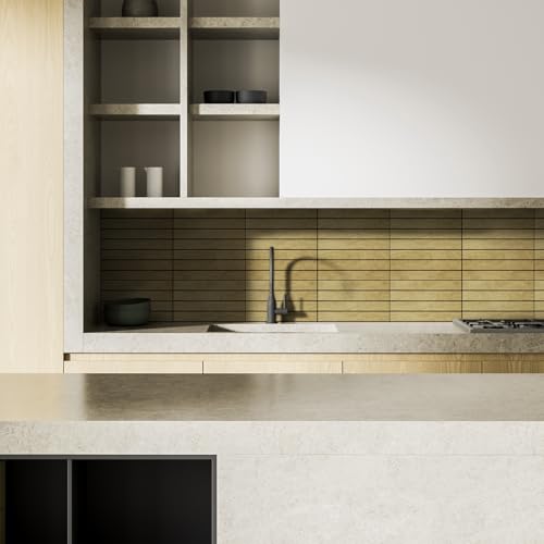 WADILE Peel and Stick Wood Slat Wall Panels 12x12in PVC 30 Pack - color: Light Oak, size: 12"x12" 30PC