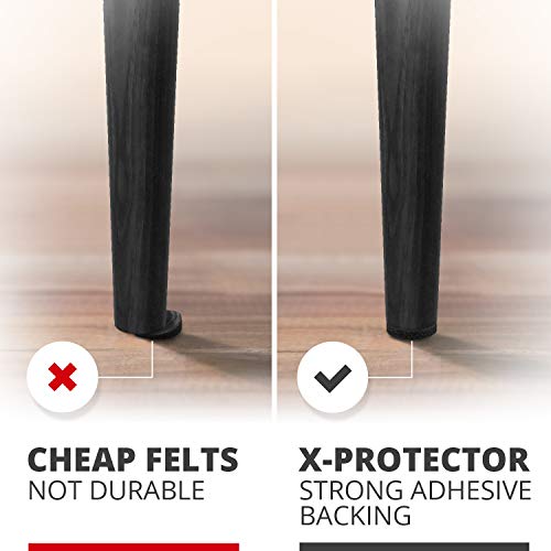 Felt Furniture Pads X-PROTECTOR 10 PCS - Premium 8” x 6” x 1/5” Heavy Duty - color: Black, size: 8” x 6”