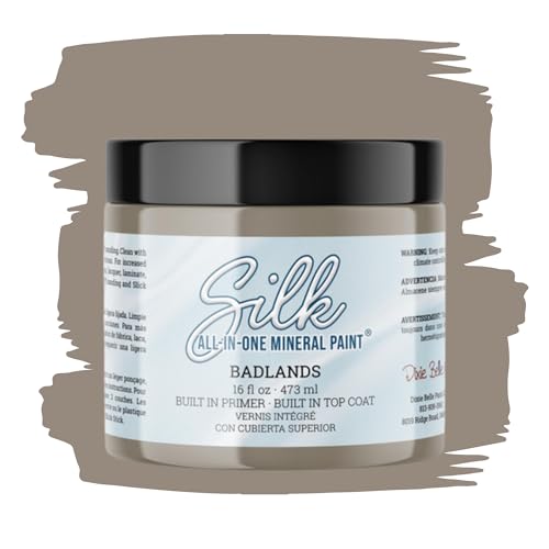 Dixie Belle Silk All-In-One Mineral Paint - Badlands (16oz) - color: Badlands, size: 16 Fl Oz (Pack of 1)