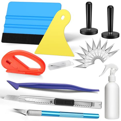 DIYSELF 19 Pcs Window Tint Kit, Window Tint Tools with Squeegee for Cars - size: 19-Pack