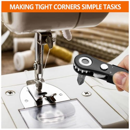 Right Angle Screwdriver, Mini Ratcheting 90 Degree Offset Screwdriver Low Profile Pocket Screwdriver Set, Gadgets EDC Gear Tools TS/JLBS-01