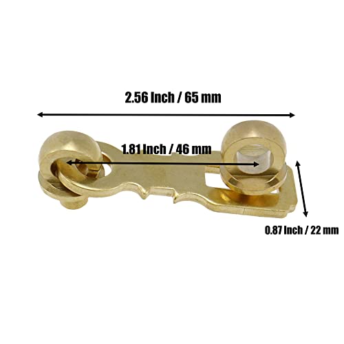 Padlock Hasp Door Clasp, Light Brass Heavy Duty Latch Lock - size: Light Brass Hasp