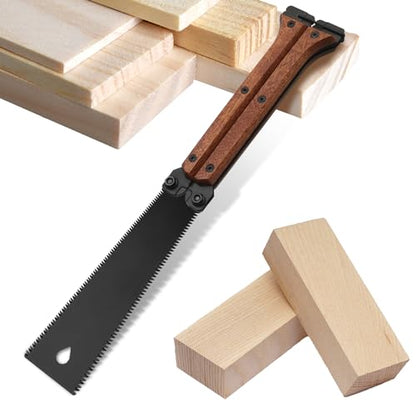 Folding Hand Saw - 5.5inch, 11TPI Pruning Saw with Smooth Cuts & Flush Cut Feature for Camping and Gardening