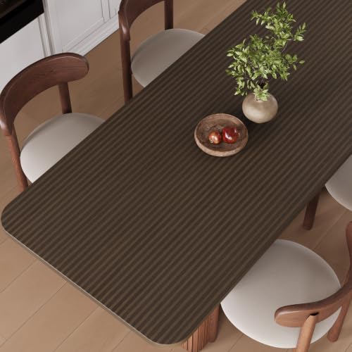 VEELIKE Dark Brown Wood Contact Paper Peel and Stick Striped Wood Wallpaper - color: Dark Brown, size: 24" x 118"