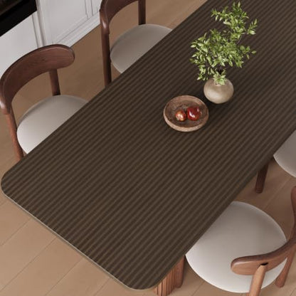 VEELIKE Dark Brown Wood Contact Paper Peel and Stick Striped Wood Wallpaper - color: Dark Brown, size: 24" x 118"