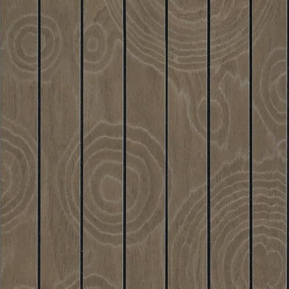 CHIHUT Large Roll 24"x197" Wood Slat Wall Panel Thick Faux Chocolate Brown Teak Soundproof Foam Wood Panel Wallpaper Peel and Stick Temporary Rustic Accent Wall Panels for Bedroom Living Room - color: Chocolate Brown Teak-24"x197"