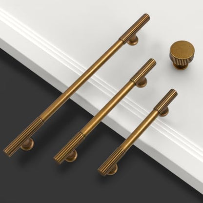 Asidrama 10 Pack Antique Brass Kitchen Cabinet Knobs - color: Antique Brass