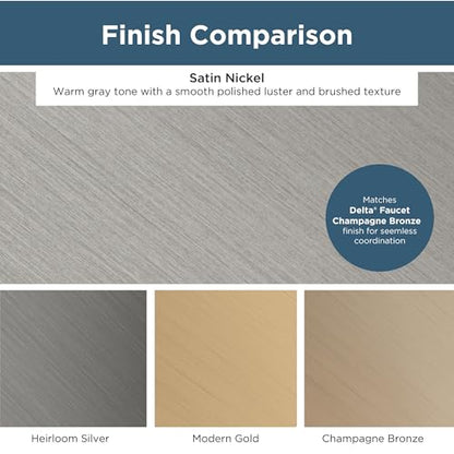 Franklin Brass Francisco (5-Pack) Cabinet Handles 4" Hole Center Pulls | Satin Nickel Hardware Kitchen Door, Drawers, Dressers, Furniture P29617Z-SNA-B - color: Satin Nickel Antimicrobial, size: 4" (102mm)