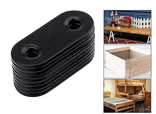 Flat Straight Brace,20Pcs Metal Brackets with 40Pcs Screws - size: 20Pcs-Straight 16mmx46mm/0.63” *1.18”