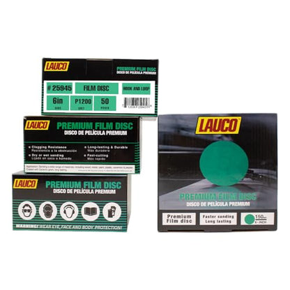 Premium 6" Hook and Loop Sanding Discs (Box of 50) - Hook and Loop Backing Discs for DA Orbital Sanders - Automotive Sanding Wood Furniture Finishing (GRIT-1200) 25945 - size: GRIT-1200