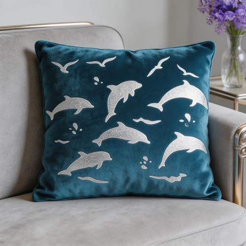 TIAMECH A4 Reusable Dolphin Roaming Stencil for Painting - style: Dolphin Roaming