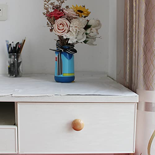 8PCS Round Wood Drawer Knobs, Mushroom Shape Cabinet Furniture Drawer Chest Cupboard Wardrobe Dresser Knobs Pulls Handles Hardware with Screws (Large 34x25.5x25mm/1.34x1x0.98inch) - size: Large 34x25.5x25mm/1.34x1x0.98inch