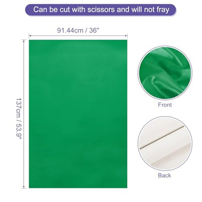 PATIKIL PU Faux Leather Fabric Nappa Grain 1 Yards Length 54"x36"x0.04" Soft Synthetic Leather Material Sheets 1mm Thick for Bags DIY Crafts, Green - color: Green, size: 54"x36"x0.04"