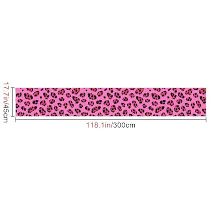 HOMETITUTE Neon Leopard Peel and Stick Wallpaper 118.1x17.7 Inch Vinyl - color: Neon Leopard Print