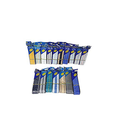 Chair Strap,80 Feet 3 Inches Wide Webbing Kit, with Webbing Screws Replace Your Old Chair with, Vibrant Colors to Choose from Made in USA. (White/Teal/Yellow) - color: White/Teal/Yellow