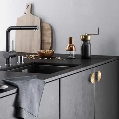 Goo-Ki 2.5''(64 mm) Hole Centers Luxurious & Sturdy Zinc Alloy Cabinet Handls,Champagne Bronze Cabinet Pulls for Kitchen,Drawer,Cupboard & Wardrobe,6 Pack - color: Champagne Bronze, size: 2.5'' Hole Centers