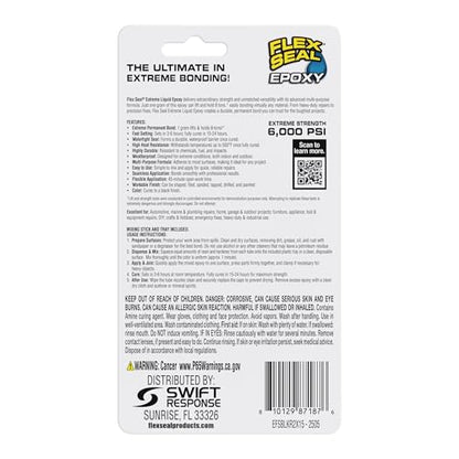 Flex Seal Epoxy Extreme Liquid Waterproof Adhesive, Black, 2 x 0.5 oz Tubes - style: 2 Tubes: 0.5 fl oz (14 mL) Each