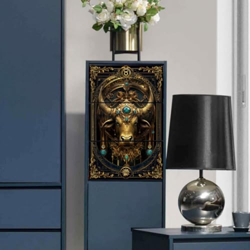 Peacoblue Taurus Constellation Rub On Transfers for Furniture Craft 6"x12" - style: Taurus Constellation