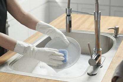 Mr. Clean Bliss Cleaning Gloves Premium Reusable Vinyl Latex-Free Gloves with Non-Slip Grip, Large - size: Large (Vinyl, 2 Pair)