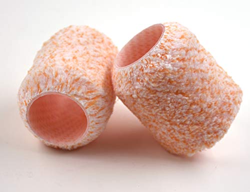 ROLLINGDOG 3" Small Paint Roller Cover Refills - color: 2pc paint roller covers orange
