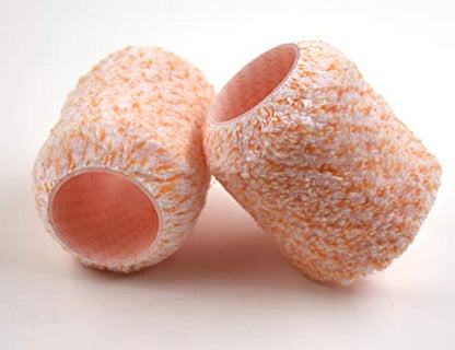 ROLLINGDOG 3" Small Paint Roller Cover Refills - color: 2pc paint roller covers orange