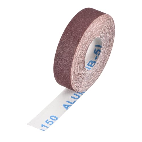 Sandpaper Roll 1Inch 26FT 150Grit Aluminum Oxide Emery Cloth Roll - size: 1 Inch x 25 Feet 150 Grits