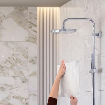 HARFINGTON 15pcs Peel and Stick Marble Tiles, Waterproof Wall Panel Backsplash, 12"x12" PVC Peel and Stick Shower Tiles for Bathroom, Kitchen, Living, Silver Gray Design - style: Silver Gray