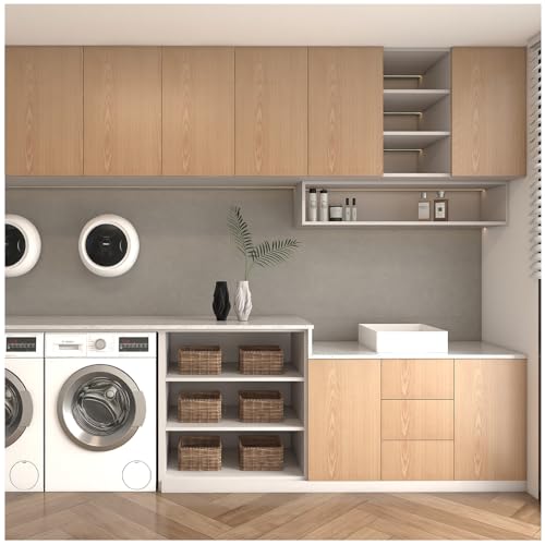 Wood Grain Contact Paper Peel and Stick Wallpaper Self Adhesive Wall Paper for Furniture Countertop Drawer Shelf Liner Cabinet Waterproof Easy to Clean 17.7" X 196" - color: Teak, size: 17.7"W x 196"L
