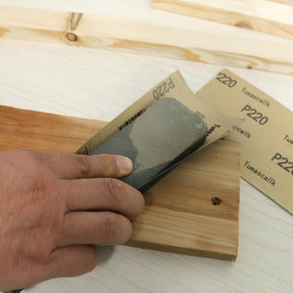 30Pcs 9 x 3.6 Inchs 220 Grit Wet and Dry Handmade Universal Sanding Sheets, Suitable for Woodworking Furniture/Automobiles/Metal/Lacquer Polishing Sandpaper - style: 220 Grit
