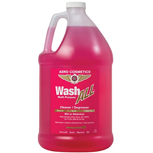 Aero Cosmetics Wash ALL Heavy-Duty Degreaser Cleaner, Engine Grease RV Car - size: 128 Fl Oz (Pack of 1)