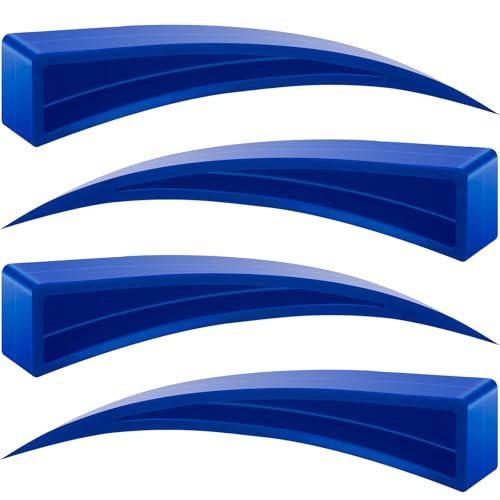 4 Pieces Car Window Curved Dent Repair Kit Window Guard and Wedge (Blue) - color: Blue