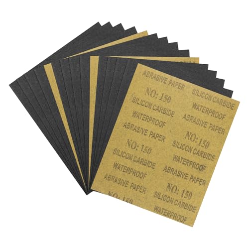 15Pcs Sand Papers 9x11In 150 Grit Sandpaper Sheets Silicon Carbide - size: 150 Grit