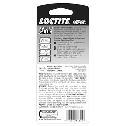 Loctite Super Glue Ultra Gel Control, Clear, 0.14 fl oz Bottle, 1 Pack - Superglue for Plastic, Wood, Metal, Crafts & Repair, Cyanoacrylate Adhesive Instant Glue, Quick Dry - size: 1 Pack, style: Ultra Gel Control